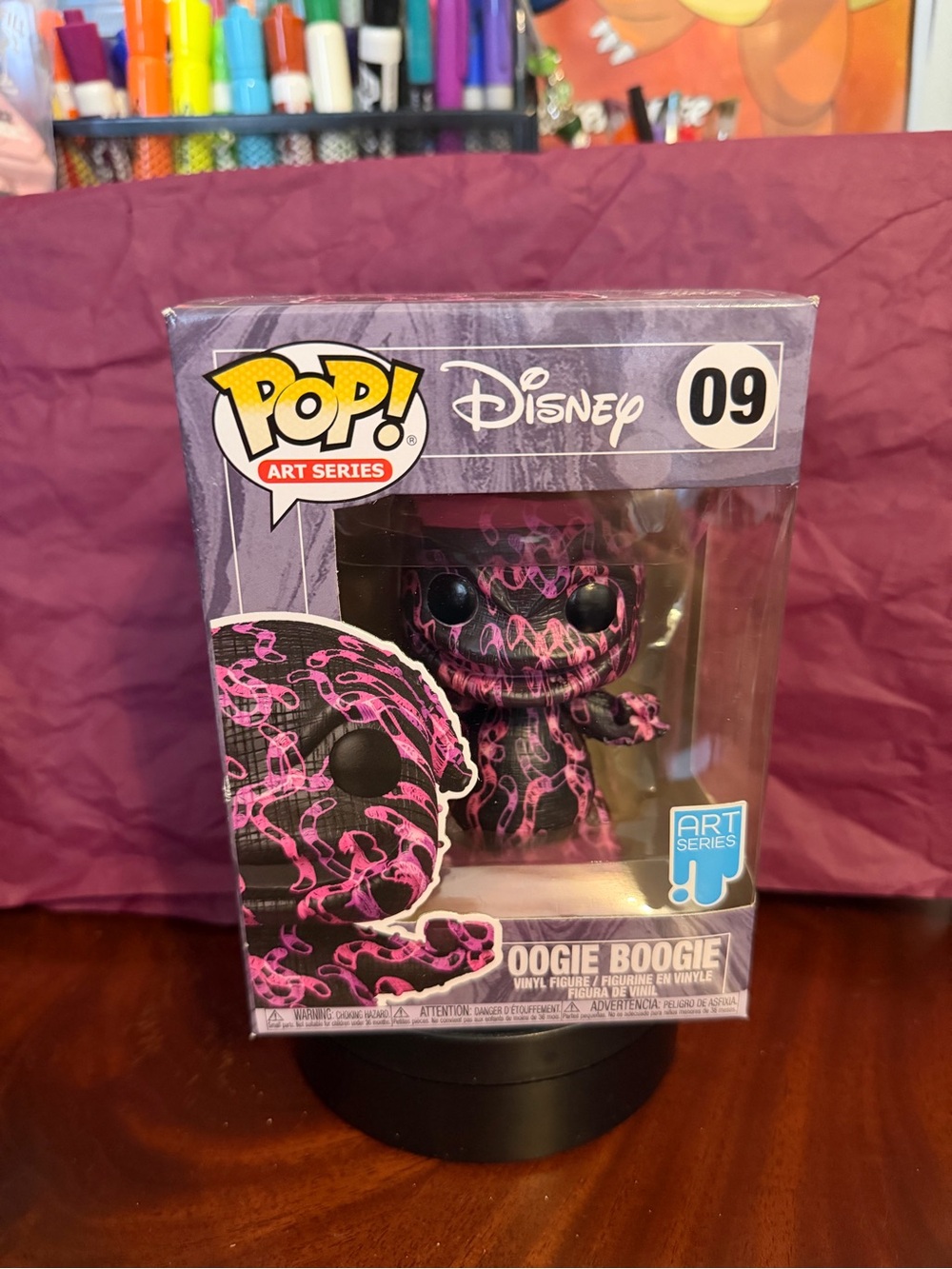 Funko Oogie Boogie Art Series Vinyl Figure - Black & Pink